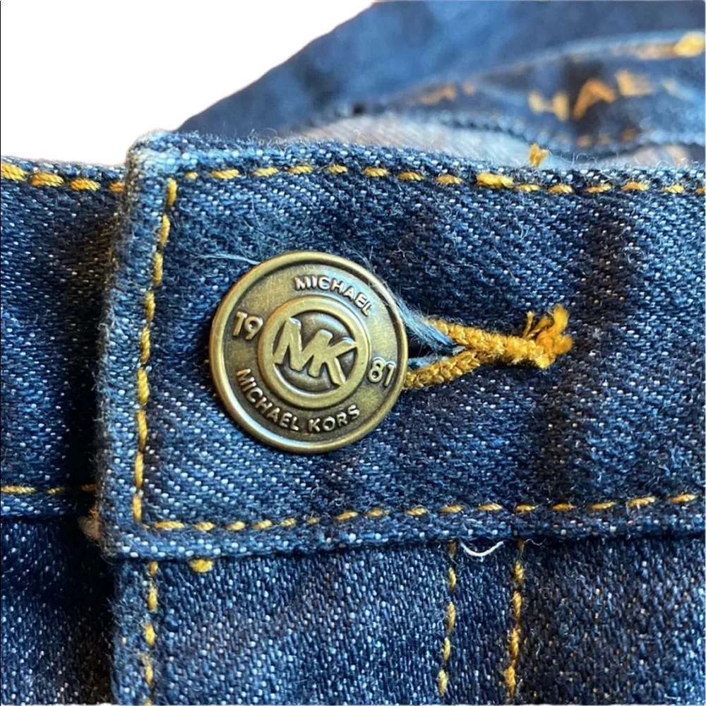 Michael Kors Dark Blue Flare Cut Jeans